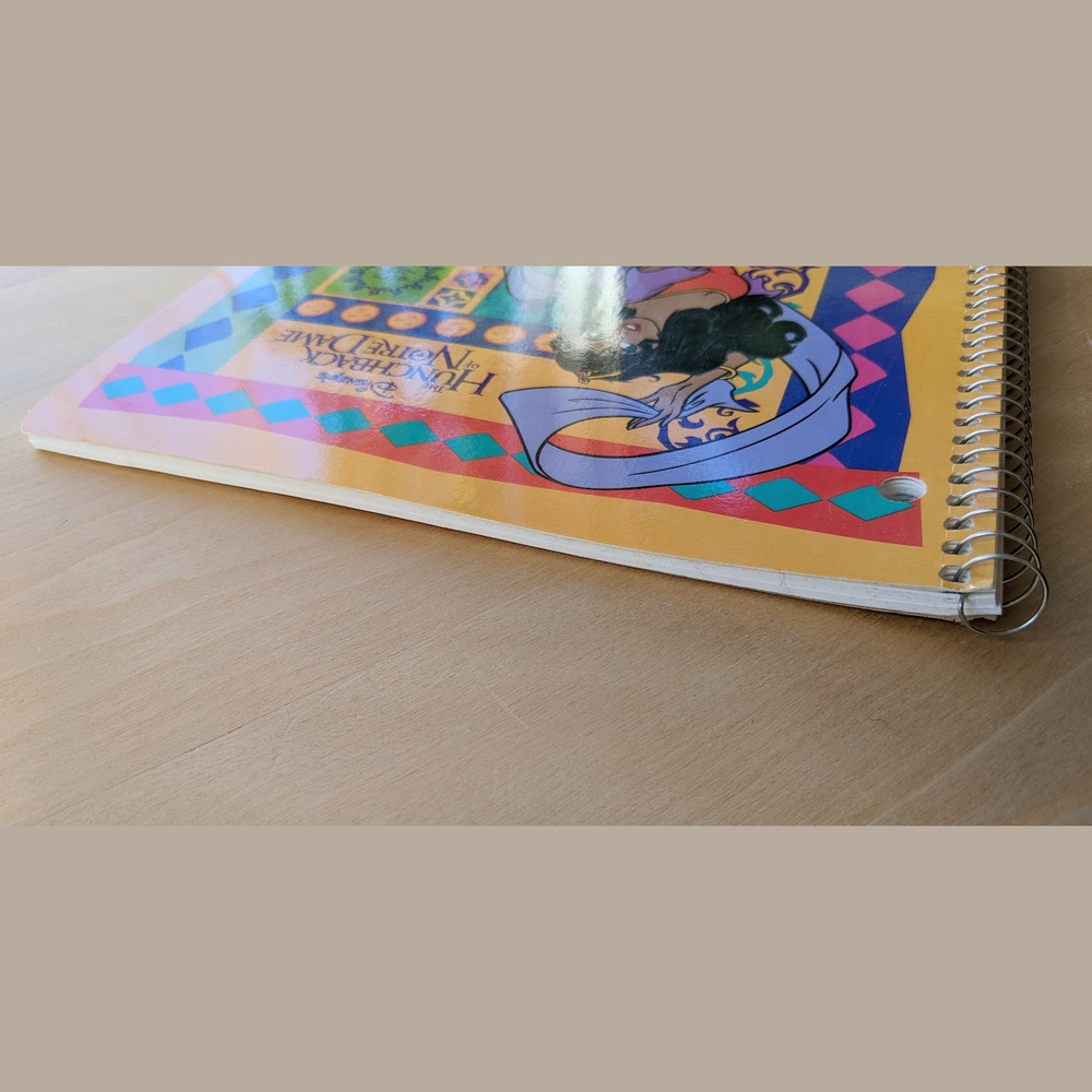 Esmeralda Hunchback of Notre Dame 90s Disney spiral wirebound Notebook NWOT - Picture 4 of 5